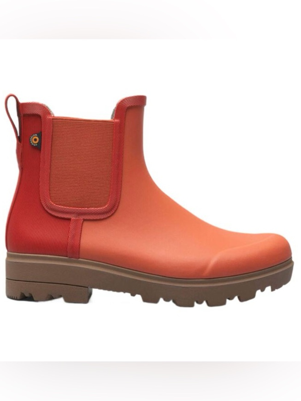 Bogs Burnt Orange Holly Chelsea Rain Ankle Boots Women’s size 6